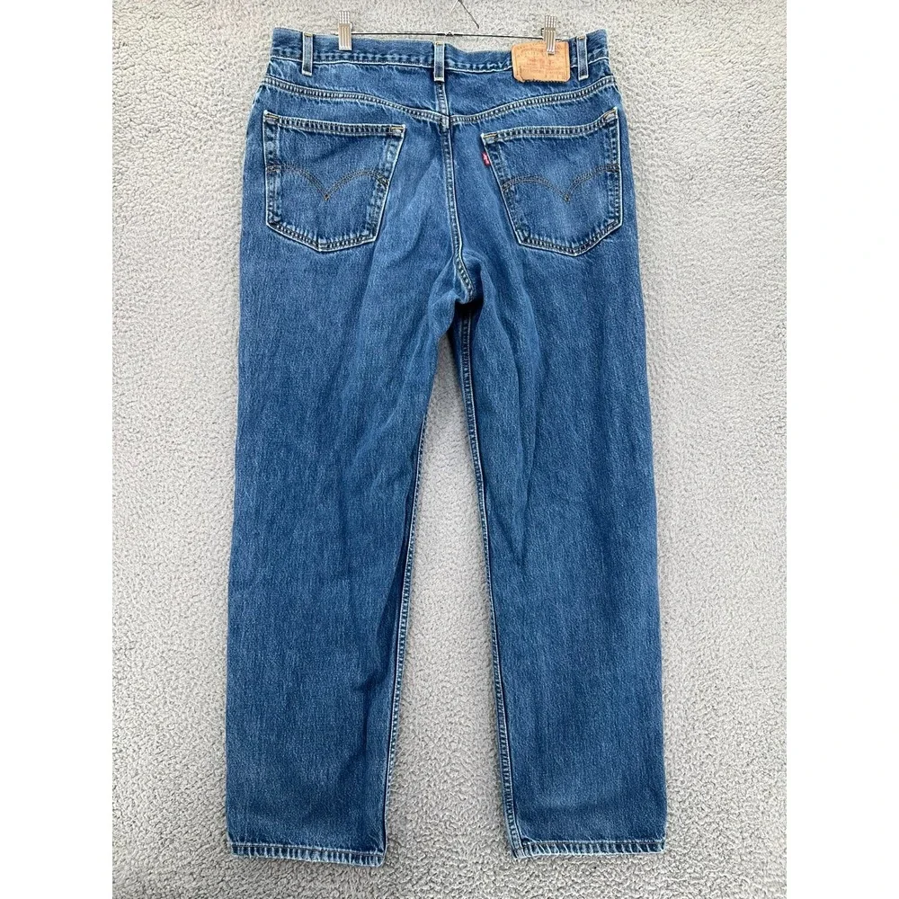 Vintage 90's Levi's Relaxed Straight Leg Jeans Men's Size 36x31 Blue‎ READ